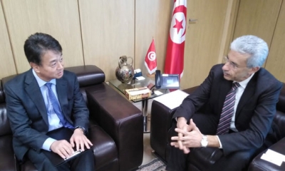 تعزيز التعاون الثنائي محور لقاء وزير الاقتصاد وسفير اليابان بتونس