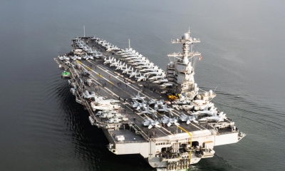 حاملة طائرات أمريكية تلقت أوامر بالإبحار إلى الشرق الأوسط