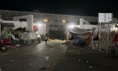 الجيش الإسرائيلي يفجر مبنى في مجمع الشفاء الطبي بمدينة غزة