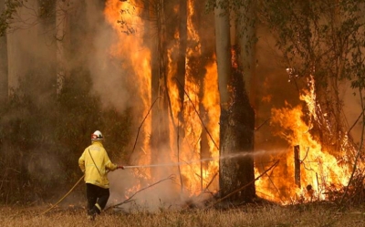حرائق الغابات في جنوب شرق أستراليا تخرج عن السيطرة