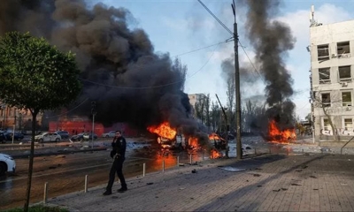 أوكرانيا هجوم روسي على مركز لنقل الدم في بلدة كوبيانسك