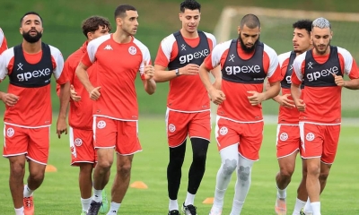 بمشاركة كل اللاعبين المنتخب الوطني يجري حصة تدريبية في بريتوريا