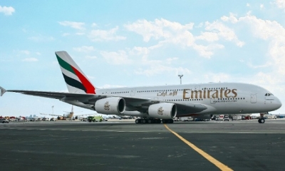 بعد توقف ثلاث سنوات طائرة الإمارات A380 تنزل في مطار كرايستشيرش