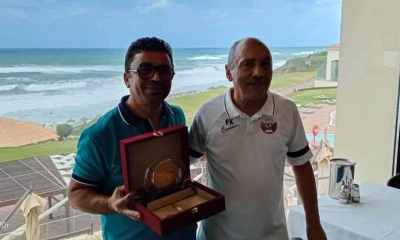 الاتحاد القطري لكرة القدم يكرم المرجان الرياضي بطبرقة