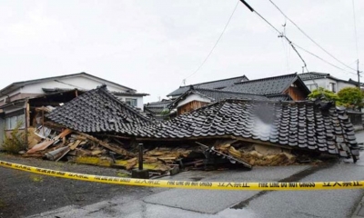 هزات ارتدادية تضرب اليابان بعد زلزال قوي أسفر عن مقتل شخص وتدمير منازل