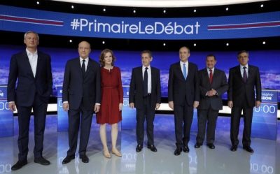 فرنسا:  خطابات حادّة في أول مناظرة بين مرشحي اليمين للرئاسة