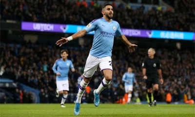 محرز ينافس غريليش على جائزة لاعب الشهر