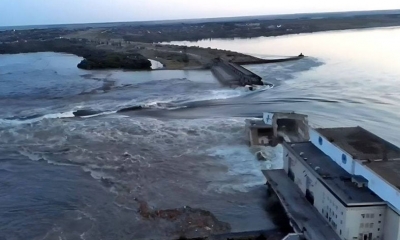 أوكرانيا تحذر من ألغام عائمة وأمراض بعد انهيار سد كاخوفكا