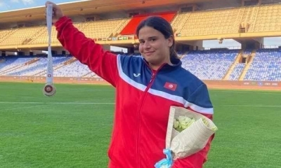 غفران لحمادي تهدى تونس اول ذهبية في البطولة العربية لألعاب القوى