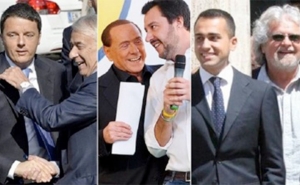 إيطاليا تنتظر تشكيل حكومة بتوافق حركة 5 نجوم و الحزب الديمقراطي: برلسكوني و رابطة الشمال المتطرفة في التسلل