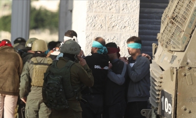جيش الاحتلال الإسرائيلي يعتقل 40 فلسطينيا جنوبي الضفة