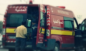 برج السدرية: إسعاف 3 مصابين إثر اشتعال النيران في سيارتهم