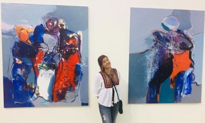 الفنانة التشكيلية ليلى السلماوي: فراشة مسكونة باللون والسؤال