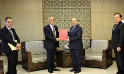 وزير الخارجية السوري يتسلم أوراق اعتماد السفير التونسي