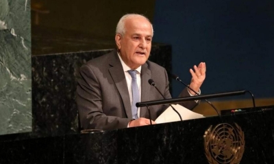 السفير الفلسطيني في الأمم المتحدة يدعو إلى "وضع حد نهائي" للحرب