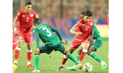 كأس افريقيا لأقل من 20 سنة: المنتخب التونسي يتقدم على زامبيا بهدف لصفر في الشوط الاول