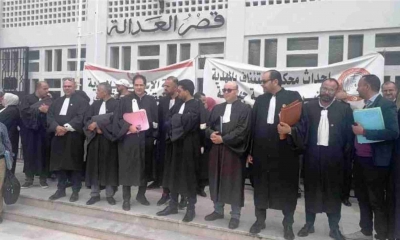 محامو المهدية يحتجون