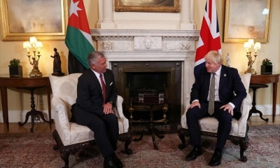 مشاورات بريطانية أردنية حول قضية فلسطين وأزمة سوريا