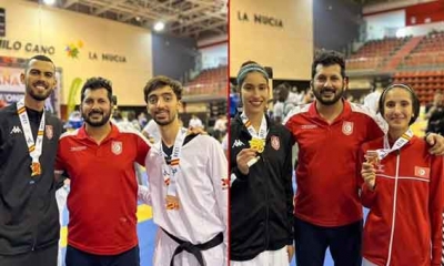 ذهبيتان وبرنزيتان لتونس في دورة اسبانيا الدوليةG1 للتايكواندو
