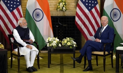 الرئيس الأمريكي يستقبل رئيس الوزراء الهندي