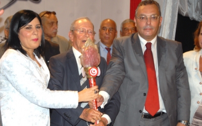 عبير موسي رئيسة حزب الحركة الدستورية