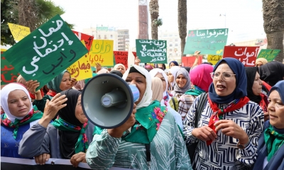 بين المسيرة والوقفات التضامنية والاحتجاجية وإطلاق عريضة : عاملات الفلاحة يصرخنا وبحقوقهم يطالبنا ومن أجل الاعتراف بمهنة "عاملة الفلاحة" يتحركنا