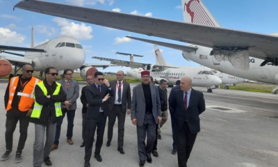 وزير النقل في زيارة الى مطار تونس قرطاج يوصى بمزيد تامين عمليات الصيانة للاسطول