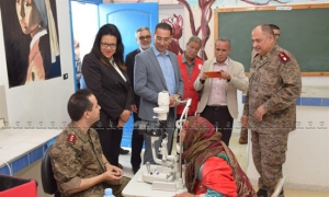 قافلة صحية عسكرية مجانية بزغوان