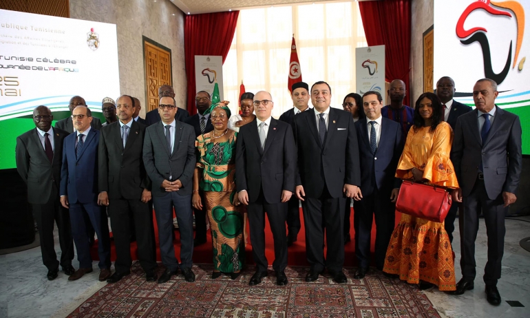 وزير الخارجية يشرف على حفل استقبال سفراء وقناصل من دول افريقية معتمدين بتونس