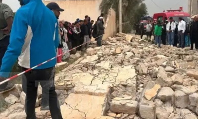 سيدي بوزيد: إضراب عام في المزونة وتشييع جثماني تلميذين من ضحايا انهيار السور
