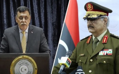 انباء عن اتفاق بين حفتر والسراج على تشكيل مجلس عسكري