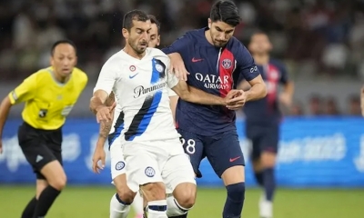 انتر ميلانو يتغلّب ودّيا على باريس سان جيرمان